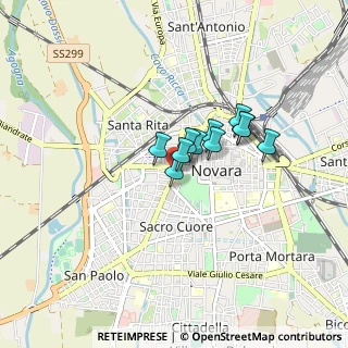 Mappa Via Giulio Biglieri, 28100 Novara NO, Italia (0.49818)