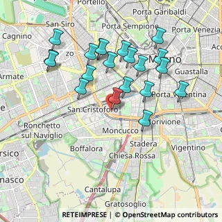 Mappa Via Eugenio Villoresi, 20146 Milano MI, Italia (1.895)