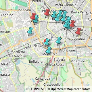 Mappa Via Eugenio Villoresi, 20146 Milano MI, Italia (2.2455)