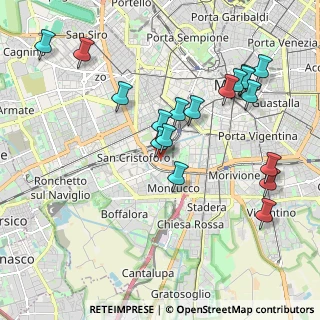 Mappa Via Eugenio Villoresi, 20146 Milano MI, Italia (2.11667)