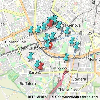 Mappa Via Eugenio Villoresi, 20146 Milano MI, Italia (0.8365)