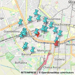 Mappa Via Eugenio Villoresi, 20146 Milano MI, Italia (0.9015)
