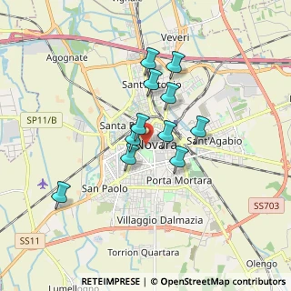 Mappa Largo Costituente, 28100 Novara NO, Italia (1.35545)