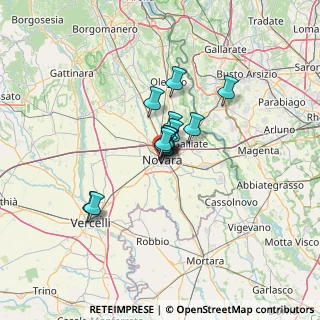 Mappa Largo Costituente, 28100 Novara NO, Italia (7.49692)