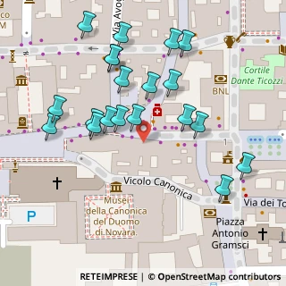 Mappa Piazza Cesare Battisti, 28100 Novara NO, Italia (0.065)