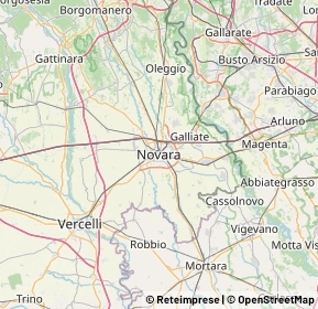 Mappa 28100 Novara NO, Italia (8.001)