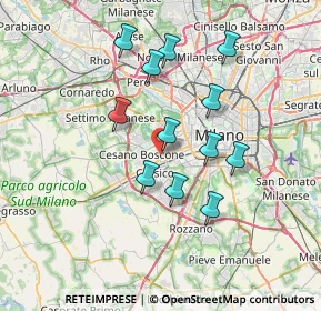 Mappa Via Anna Maria Mozzoni, 20152 Milano MI, Italia (6.35833)