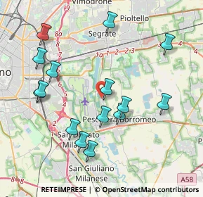 Mappa Via R. Morandi, 20068 Peschiera Borromeo MI, Italia (4.104)