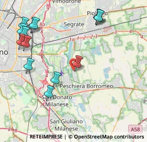 Mappa Via R. Morandi, 20068 Peschiera Borromeo MI, Italia (5.12643)