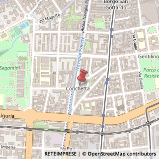 Mappa Via Conchetta, 19, 20136 Milano, Milano (Lombardia)