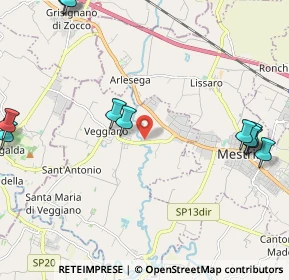 Mappa Via Pedagni, 35030 Veggiano PD, Italia (2.83273)