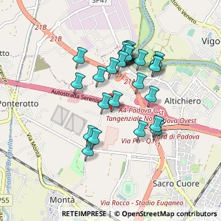 Mappa Altichiero, 35135 Padova PD, Italia (0.81852)