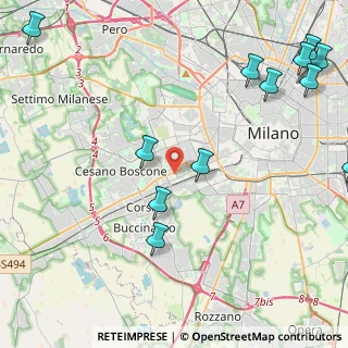 Mappa Via Remo la Valle, 20147 Milano MI, Italia (5.89333)