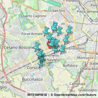 Mappa Via Remo la Valle, 20147 Milano MI, Italia (1.15167)