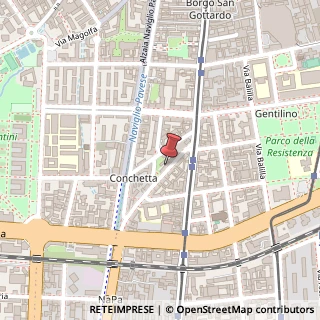 Mappa Via Evangelista Torricelli, 10, 20136 Milano, Milano (Lombardia)