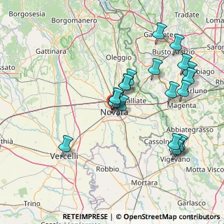 Mappa Via Mameli, 28100 Novara NO, Italia (15.646)