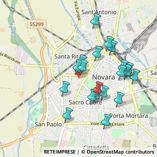 Mappa Via Mameli, 28100 Novara NO, Italia (0.9425)