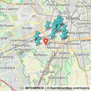 Mappa Via Bonaventura Zumbini, 20143 Milano MI, Italia (1.60733)