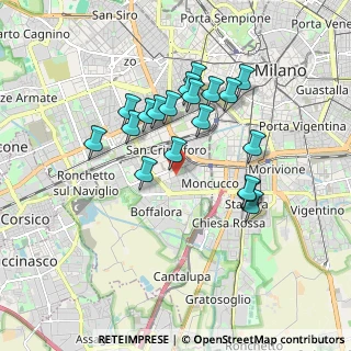 Mappa Via Bonaventura Zumbini, 20143 Milano MI, Italia (1.58105)