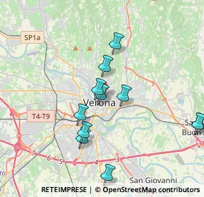 Mappa Via Catullo Valerio, 37121 Verona VR, Italia (3.68455)