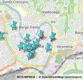 Mappa Vicolo Giuseppe Mazzini, 37121 Verona VR, Italia (0.86133)