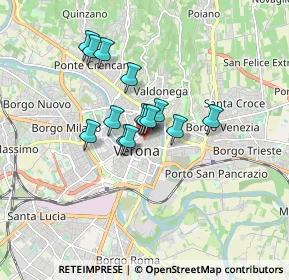 Mappa Via Catullo Valerio, 37121 Verona VR, Italia (1.13929)