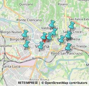 Mappa Via Catullo Valerio, 37121 Verona VR, Italia (1.4125)