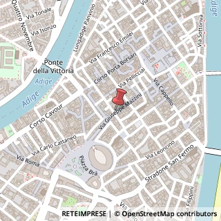 Mappa Via Giuseppe Mazzini, 40, 37121 Verona, Verona (Veneto)