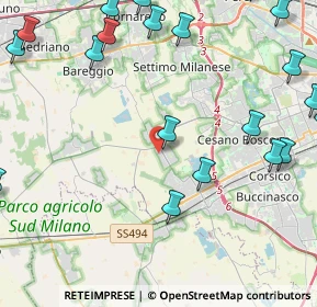 Mappa Via Charles Darwin, 20047 Cusago MI, Italia (6.124)
