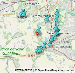 Mappa Via Charles Darwin, 20047 Cusago MI, Italia (3.74529)