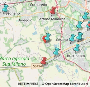 Mappa Via Charles Darwin, 20047 Cusago MI, Italia (6.6165)