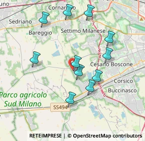 Mappa Via Charles Darwin, 20047 Cusago MI, Italia (3.65273)