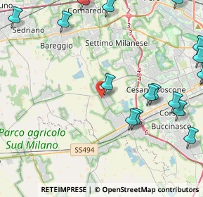 Mappa Via Charles Darwin, 20047 Cusago MI, Italia (6.282)