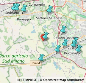 Mappa Via Charles Darwin, 20047 Cusago MI, Italia (4.85333)