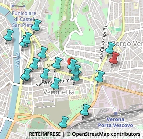 Mappa Scala XVI Ottobre, 37129 Verona VR, Italia (0.5315)