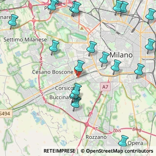 Mappa Alzaia Naviglio Grande, 20147 Milano MI, Italia (5.6545)