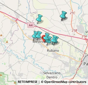 Mappa Via Primo Maggio, 35035 Mestrino PD, Italia (3.58273)
