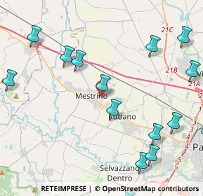 Mappa Via Primo Maggio, 35035 Mestrino PD, Italia (6.336)