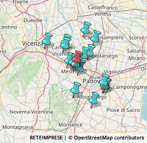 Mappa Via Primo Maggio, 35035 Mestrino PD, Italia (8.78444)