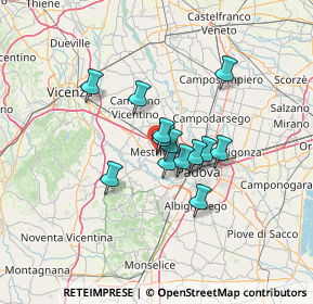 Mappa Via Primo Maggio, 35035 Mestrino PD, Italia (8.95308)