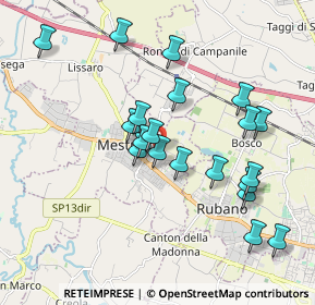 Mappa Via Primo Maggio, 35035 Mestrino PD, Italia (1.8245)