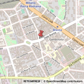 Mappa Viale Brenta, 9, 20139 Milano, Milano (Lombardia)