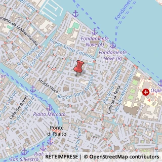 Mappa Rio Terà SS. Apostoli, 4654-a, 30121 Venezia, Venezia (Veneto)