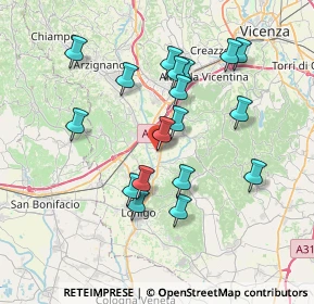 Mappa Via Crestani, 36040 Sarego VI, Italia (6.87944)