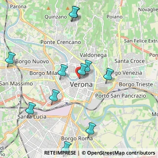 Mappa Riva S. Lorenzo, 37121 Verona VR, Italia (2.38545)