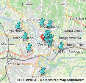 Mappa Riva S. Lorenzo, 37121 Verona VR, Italia (1.29583)