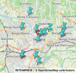 Mappa Riva S. Lorenzo, 37121 Verona VR, Italia (1.82071)
