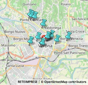 Mappa Riva S. Lorenzo, 37121 Verona VR, Italia (1.11214)