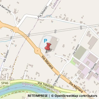 Mappa Via Manara, 24, 35010 Vigonza, Padova (Veneto)