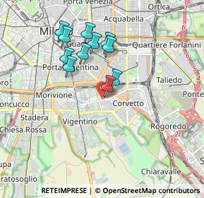 Mappa Viale Ortles, 20100 Milano MI, Italia (1.61364)